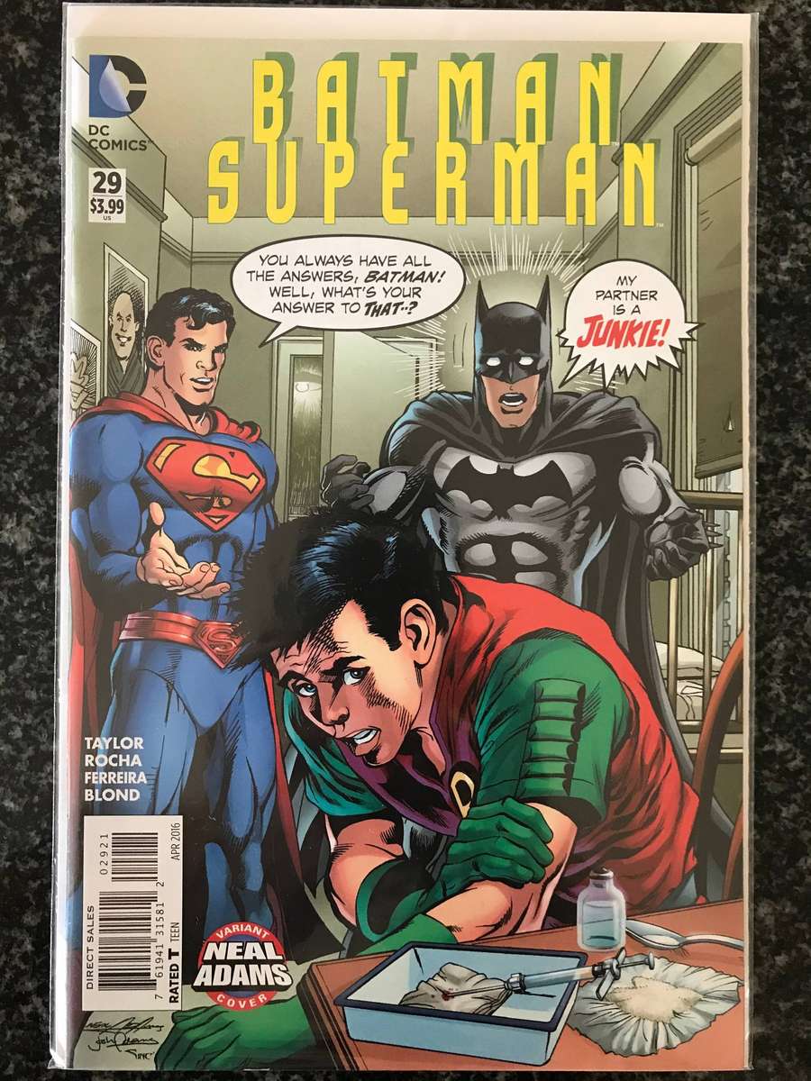 Batman Superman #29 Neal Adams & Josh Adams Variant (NM - 2016) DC Comics