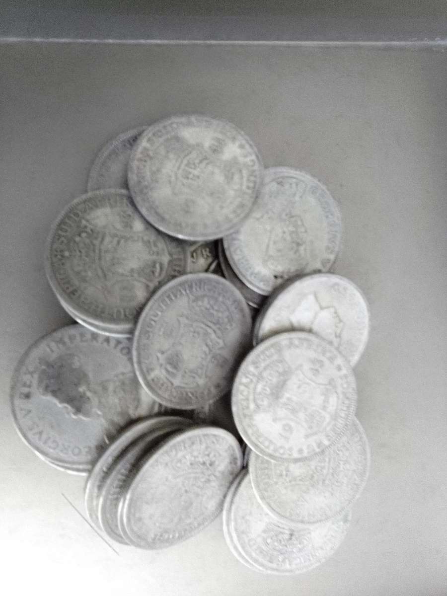 23 Available! 80% Silver 2.5 shilling Silver Investment coins