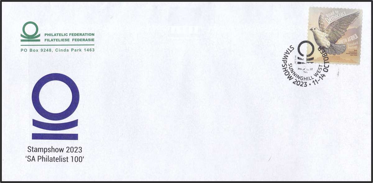 2022 RSA Road to Democracy Both Issued Sheetlets (Scarce Yellow Back) with Stamp Show Cover