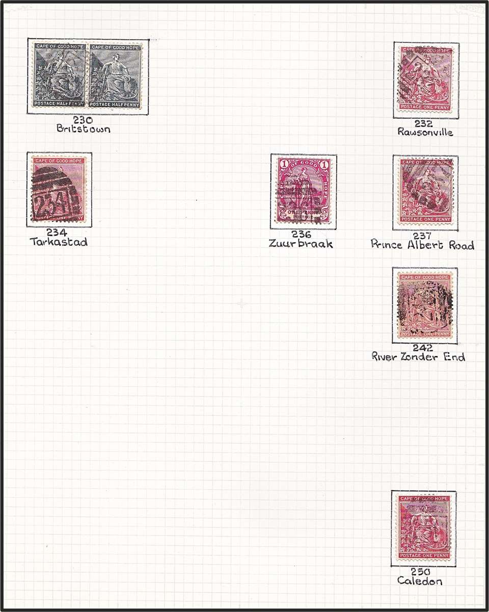 CoGH Barred Oval Numeral Cancels (BONC) Selection - Some Scarce:   BONC 150 to BONC 366