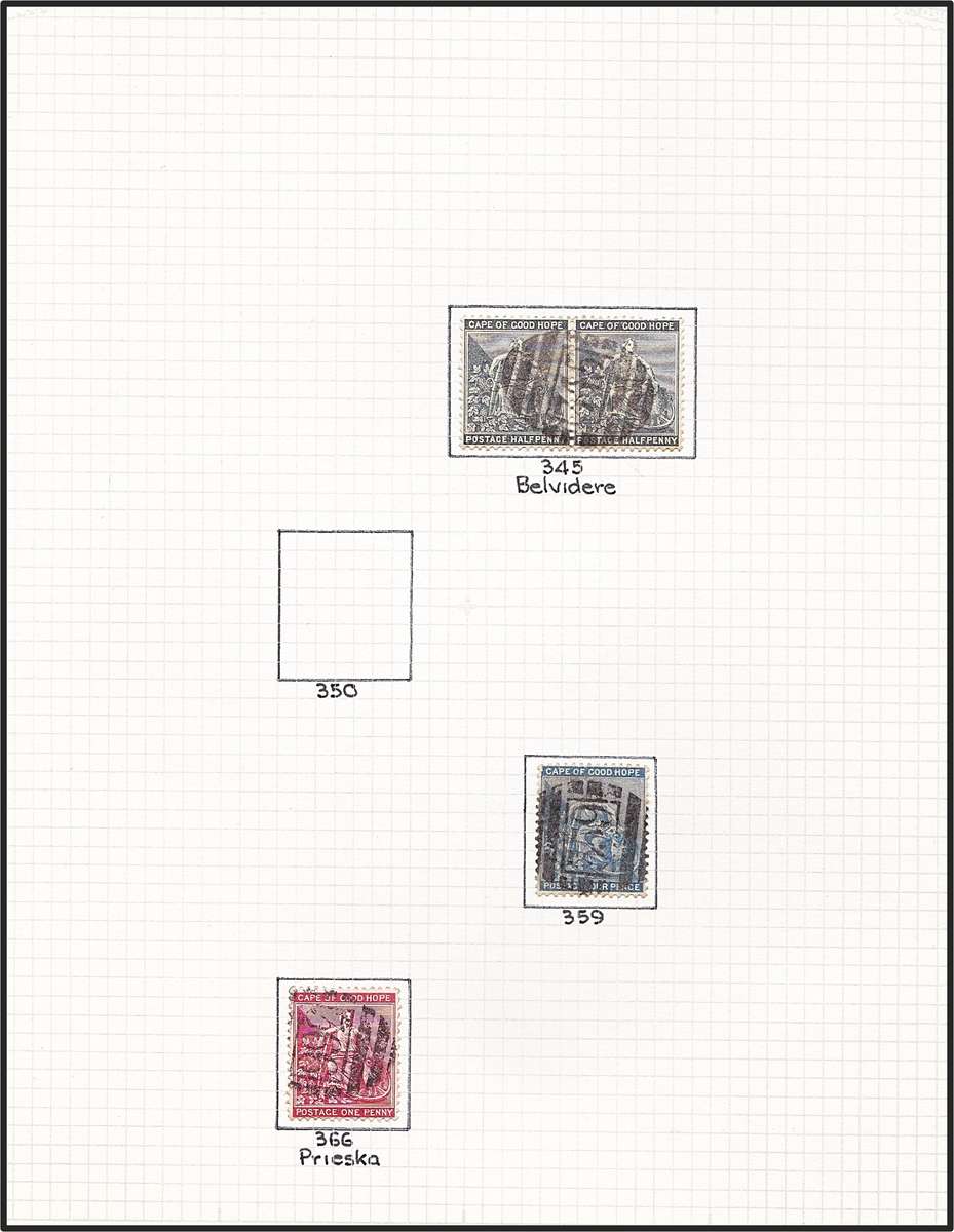 CoGH Barred Oval Numeral Cancels (BONC) Selection - Some Scarce:   BONC 150 to BONC 366