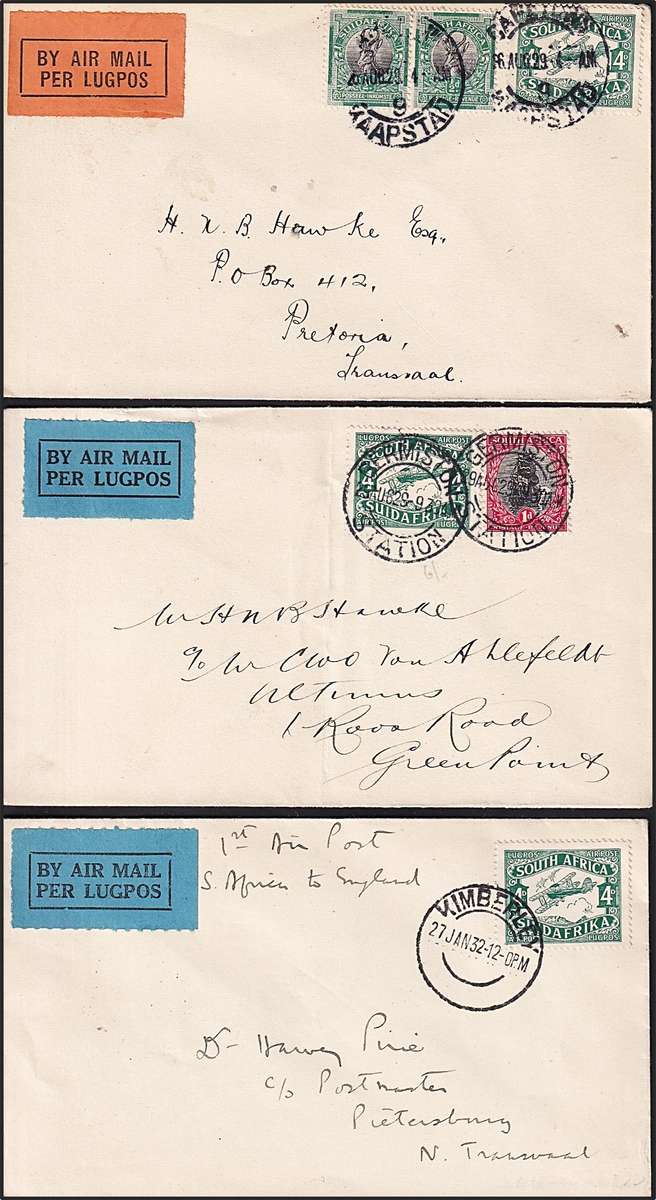 6 x Union Airmail Covers - Nice Thematic Lot