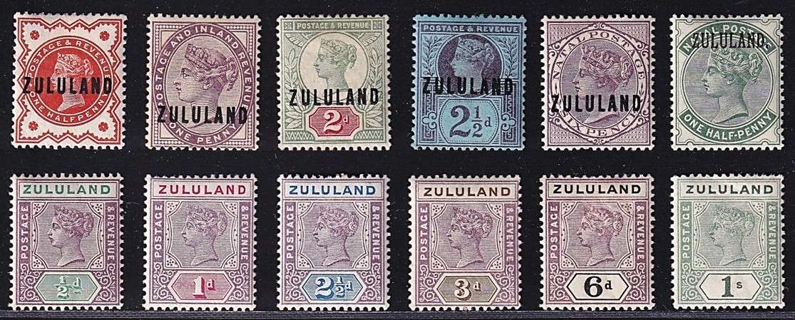 1884-1893 Zululand Selection of MM(*) Issues  @ CV  R6,590