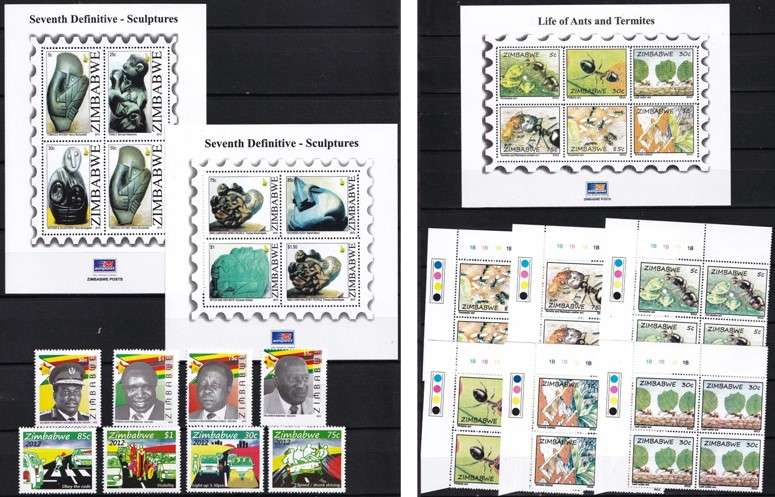2012 Zimbabwe UMM(**) Year Issues & Minisheets - Some Very Scarce/Difficult