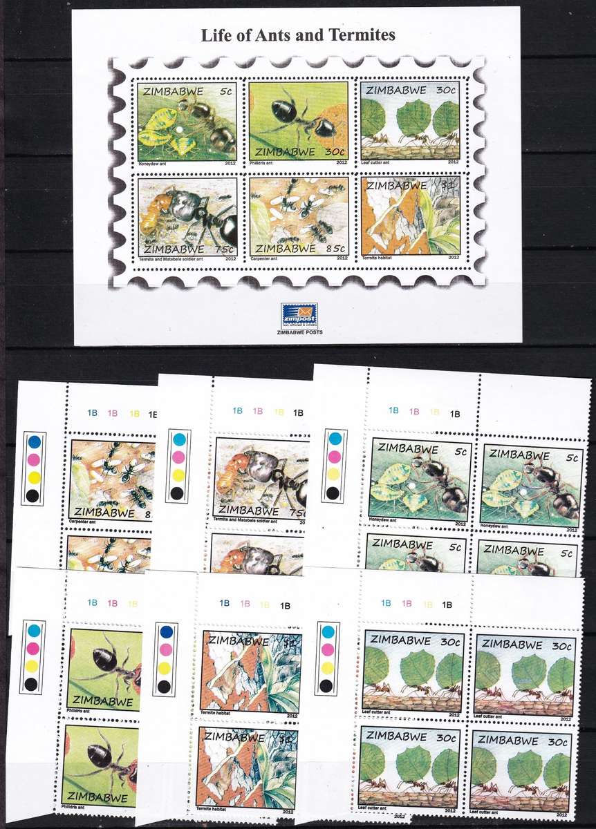 2012 Zimbabwe UMM(**) Year Issues & Minisheets - Some Very Scarce/Difficult