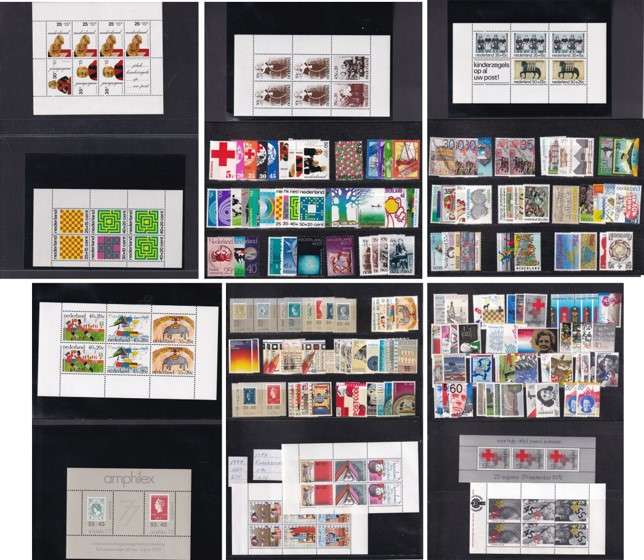 1972-79 Netherlands UMM(**) Issues & Minisheets on Cards