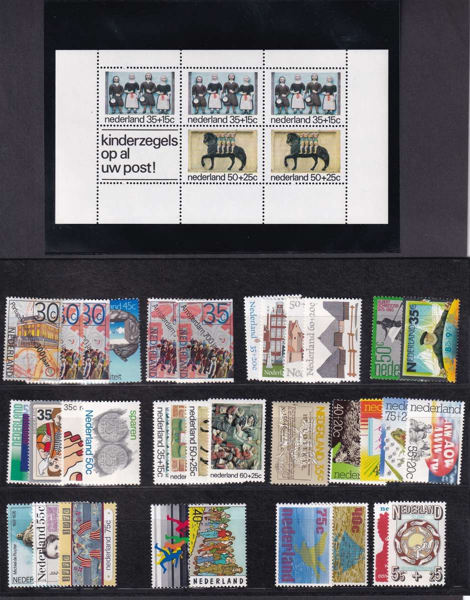 1972-79 Netherlands UMM(**) Issues & Minisheets on Cards