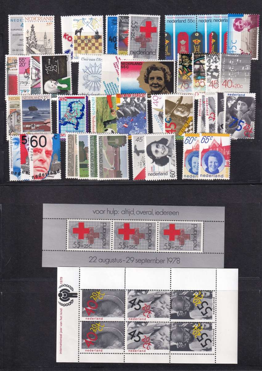 1972-79 Netherlands UMM(**) Issues & Minisheets on Cards