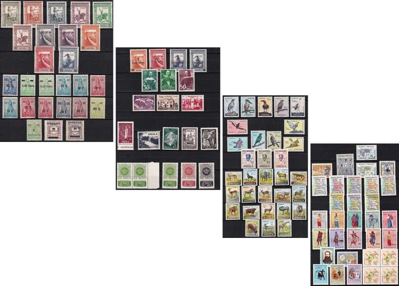 Large Early Angola MM/UMM Selection - Scarce Surchargess/Thematics - High Value Lot!