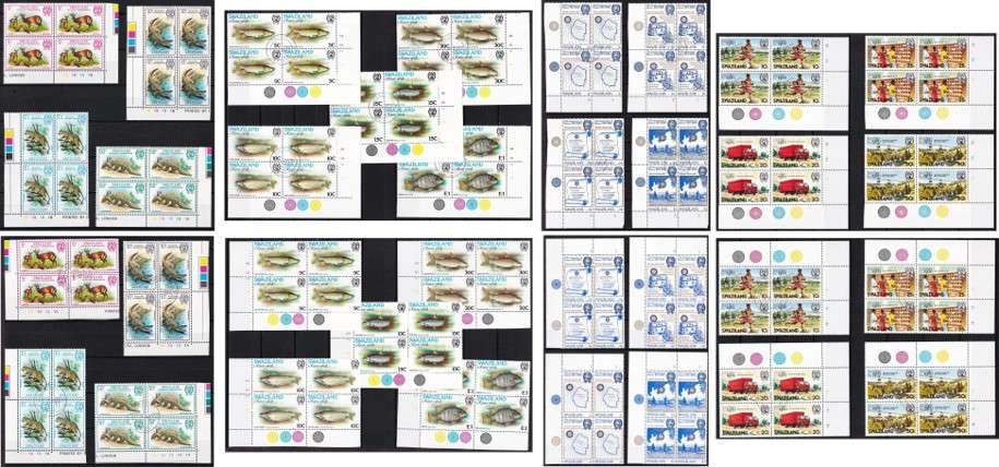 1980 Swaziland Rotary/London80/Fishes/Animals Sets in UMM & VFU Controls @ CV  R2,350+