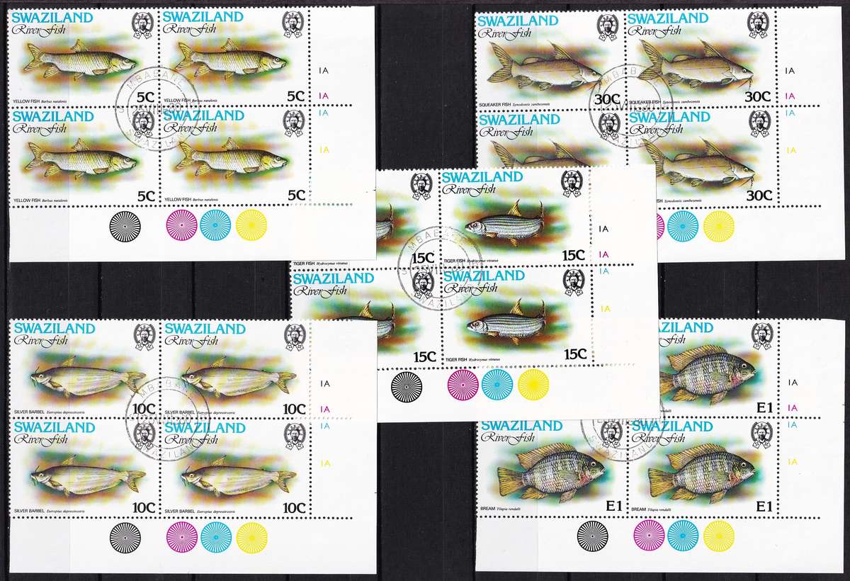 1980 Swaziland Rotary/London80/Fishes/Animals Sets in UMM & VFU Controls @ CV  R2,350+