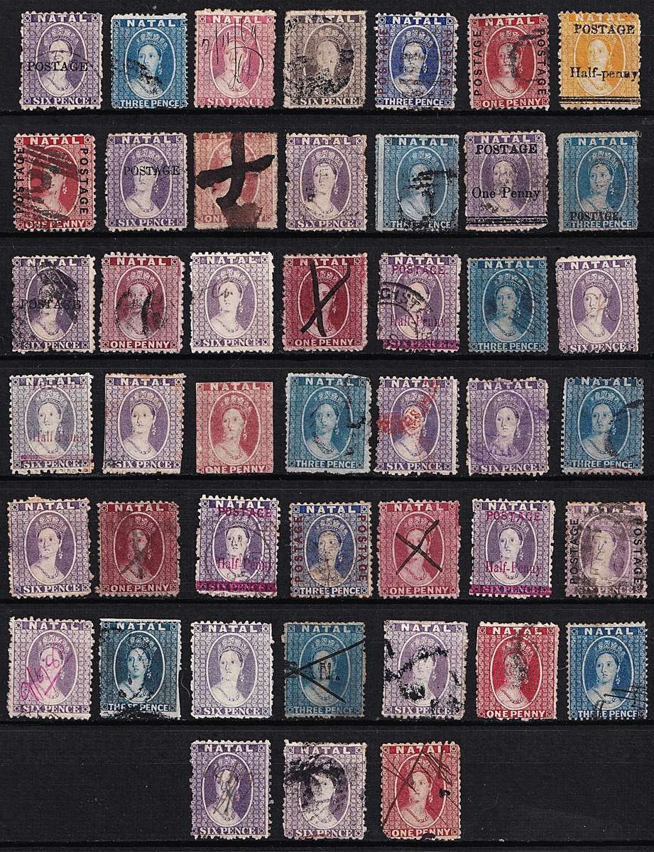 Natal - Large Unsorted Selection of Used Challon Issues - Huge Value Lot!