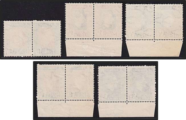 1937 Union KGVI UMM(**)  Complete Set, All with UHB Var.8 - Line through Temple