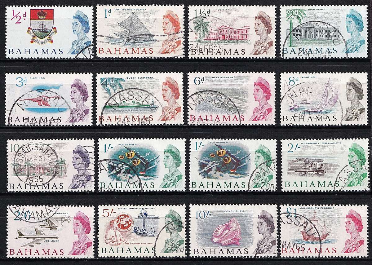 1965 Bahamas QEII VFU Set & SG.256a  @ CV  R1,000+