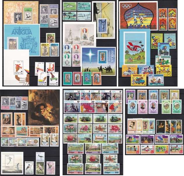 1979/1981 Antigua UMM(**) Sets  @ CV  R3,200+