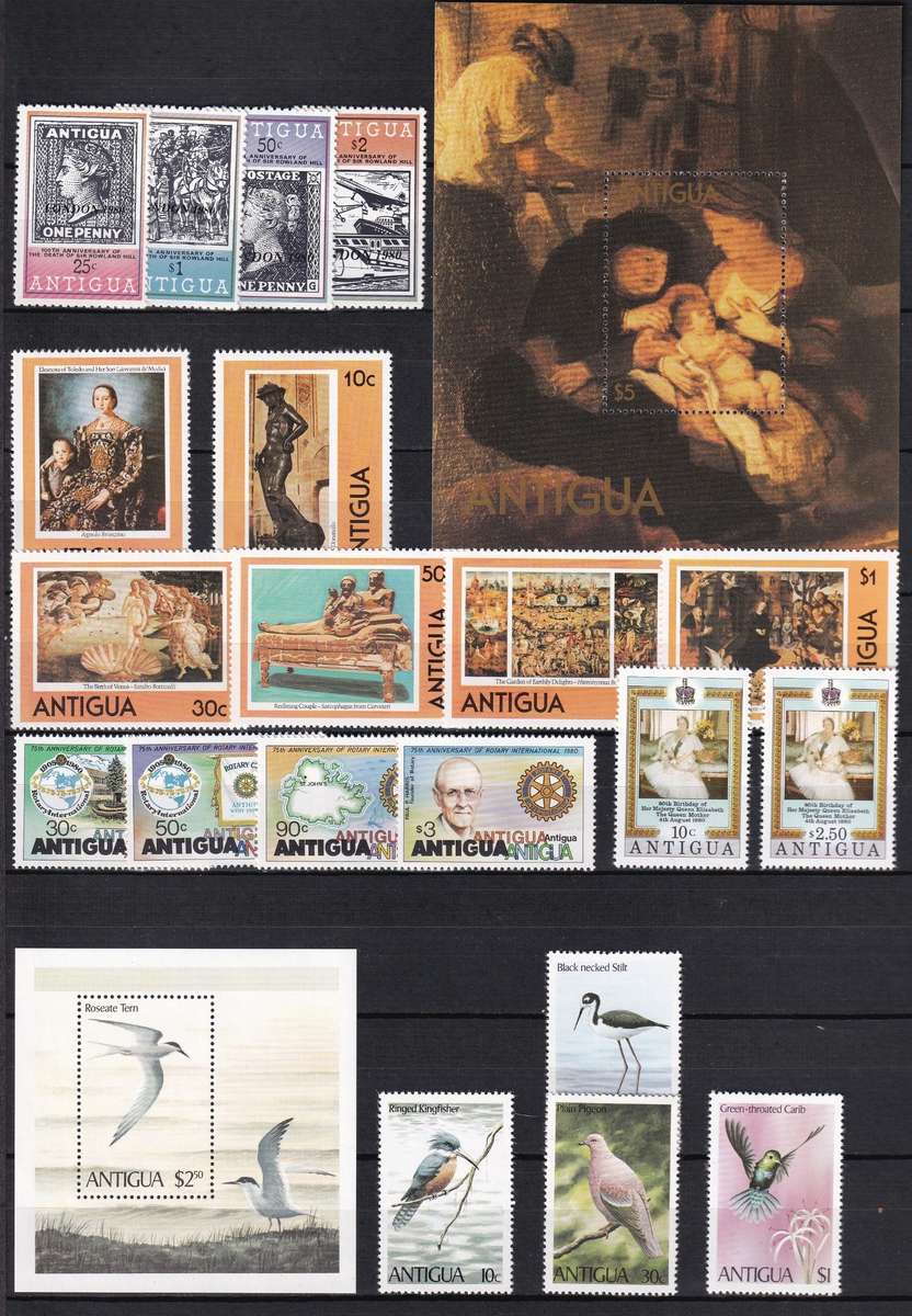 1979/1981 Antigua UMM(**) Sets  @ CV  R3,200+
