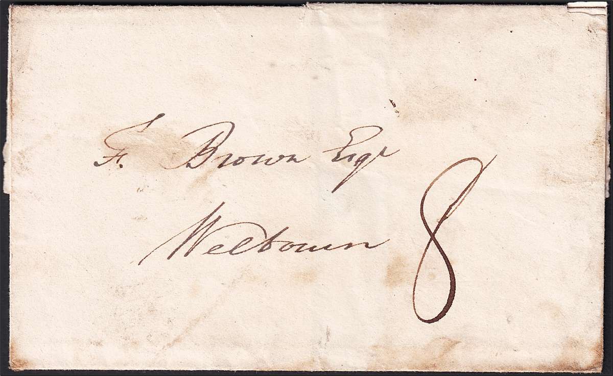 1831 Great Britain Wrapper from Meltown-Kinaresborough to Boston(USA)
