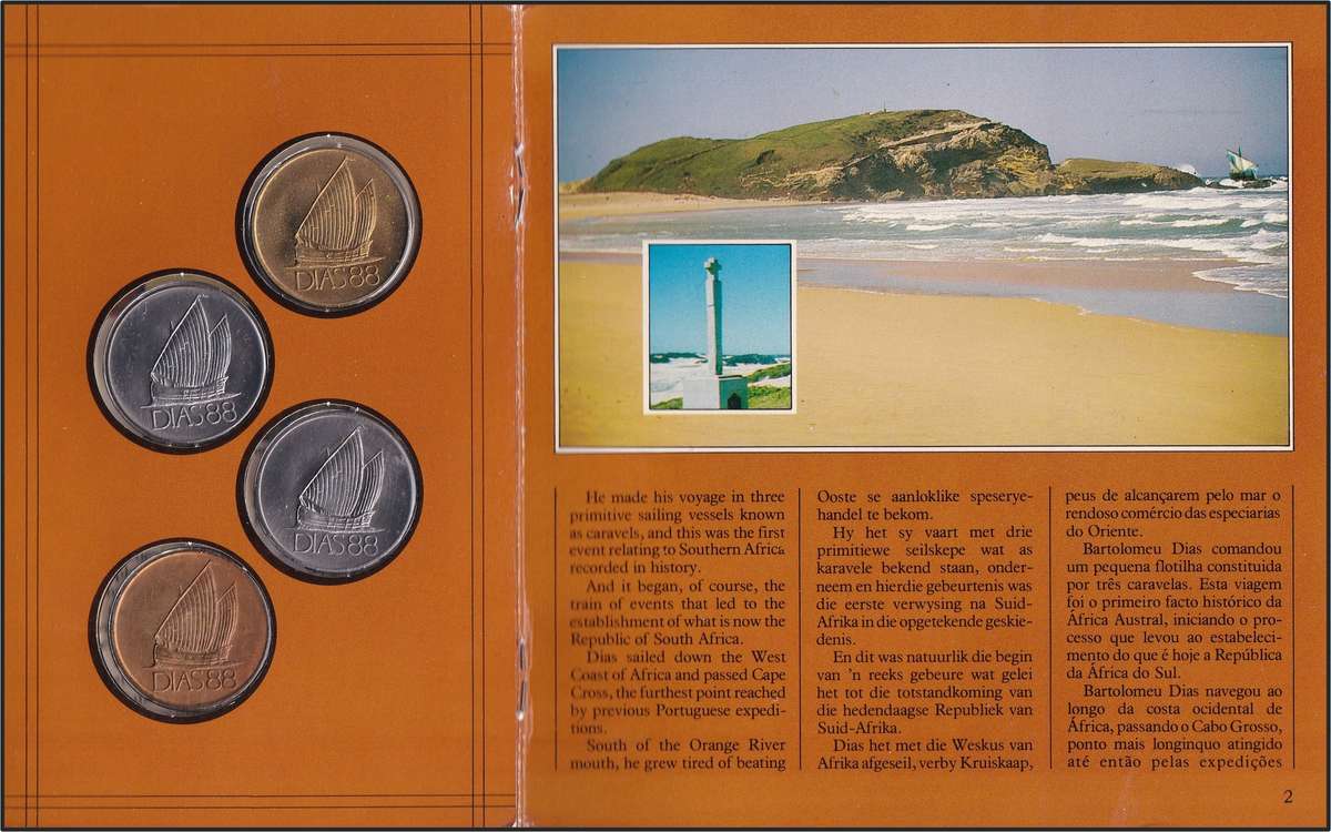 1988 RSA DIAS 88 Coin Presentation Pack - Great Addition to Dias Collection