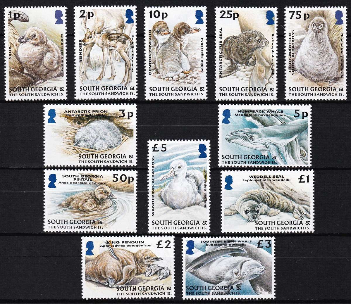 2004 South Georgia & Sandwich Islands UMM(**) Animal Definitive  @ R1,050+