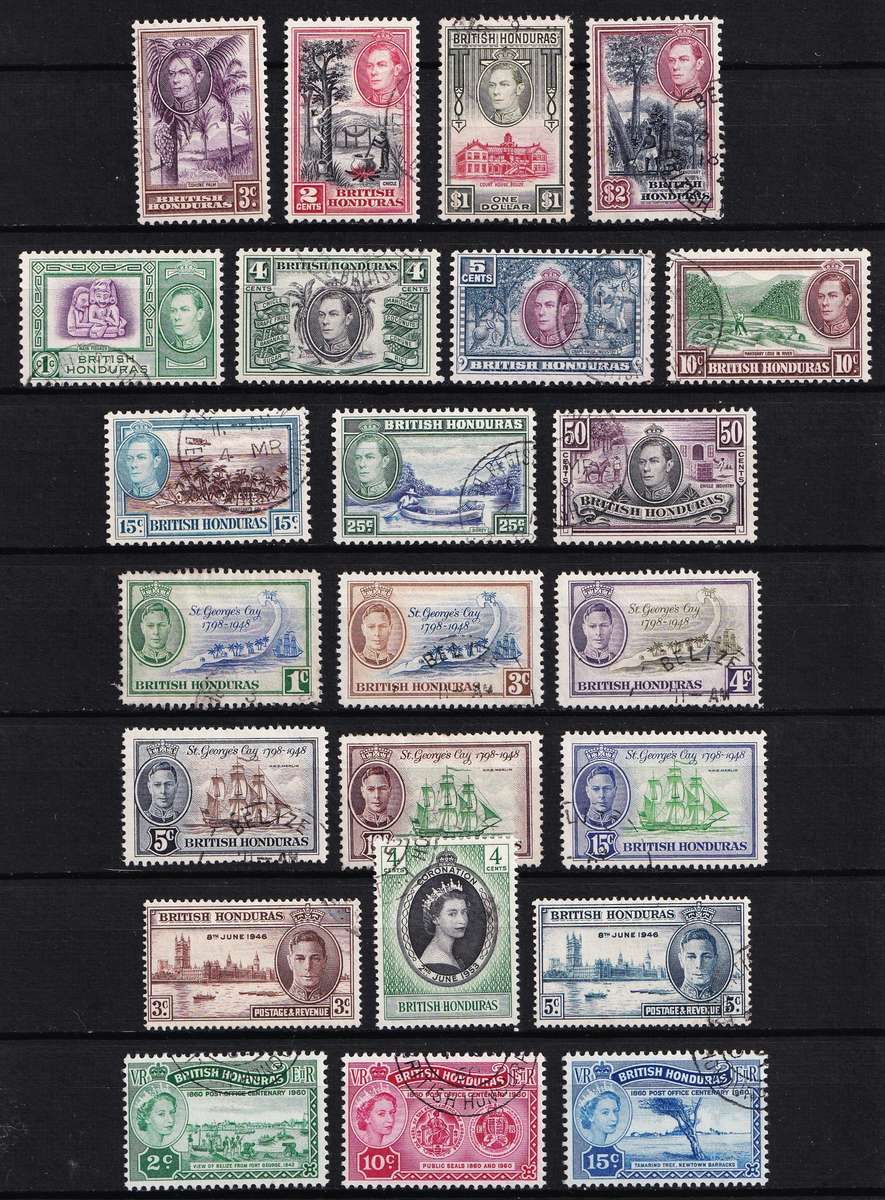 1938-1969 British Honduras VFU Selection including Variety Sets - High CV Lot