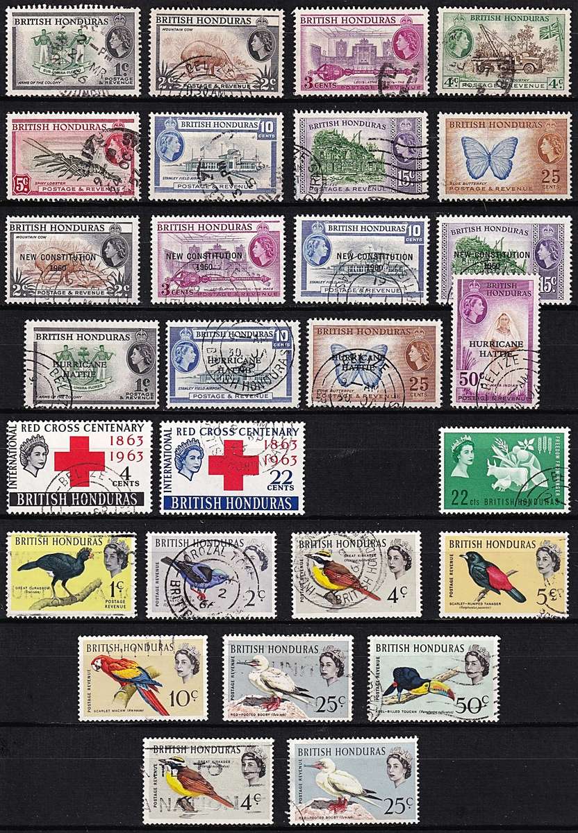1938-1969 British Honduras VFU Selection including Variety Sets - High CV Lot