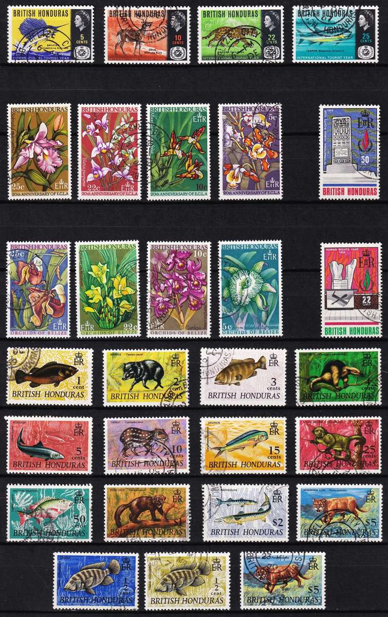 1938-1969 British Honduras VFU Selection including Variety Sets - High CV Lot