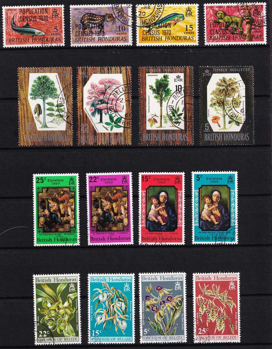 1938-1969 British Honduras VFU Selection including Variety Sets - High CV Lot