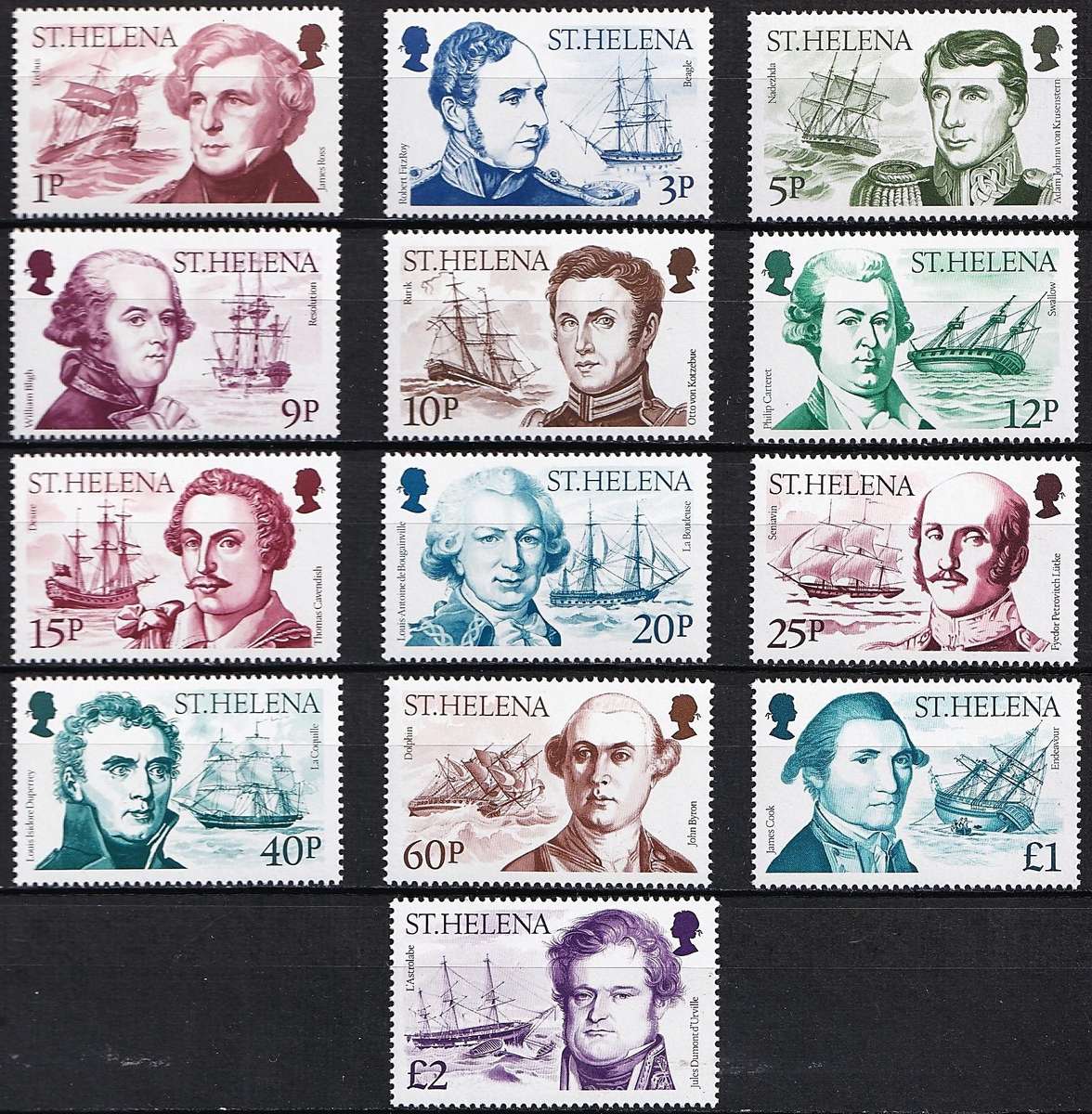 1986 St. Helena Explorers UMM(**) Set SG.488/500