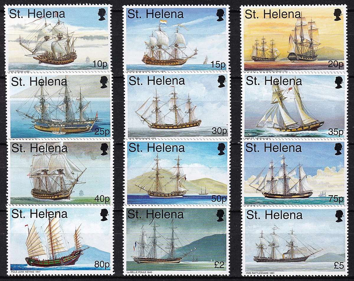 1998 St. Helena Maritime Heritage UMM(**) Set of 16 - High CV Thematic!