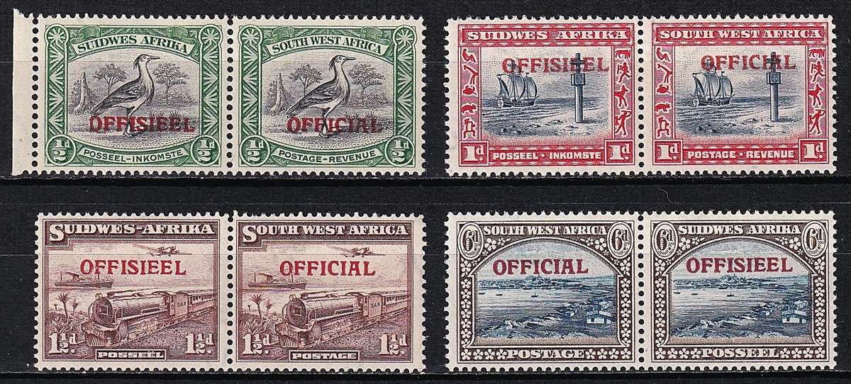 1945/50 SWA Official MM(*) Set CC.18/22  @ CV  R1,400