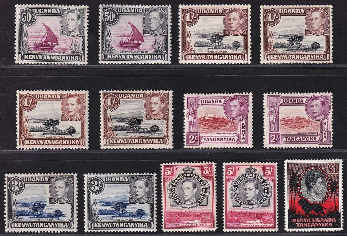 1938 KUT KGVI MM(*) S/Set to £1 with Most Listed Issues/Varieties  @ High CV  R28,750+