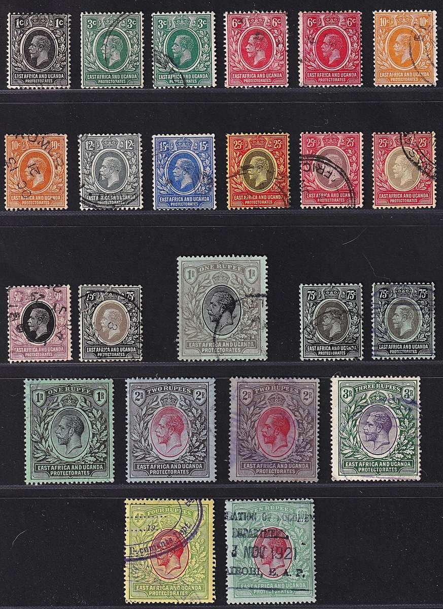 1912/21 KUT KGV Used Set to 3R, 4R&10R Fiscal  @ Normal CV  R17,500+