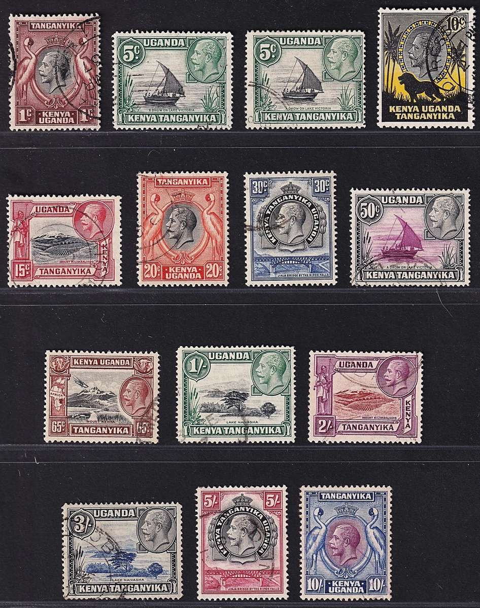 1935 KUT KGV Used S/Set to 10/- With 5c Variety @ CV  R4,350+