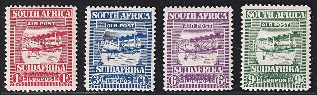 1925 Union 1st Airmail Issue MM(*) Set of 4