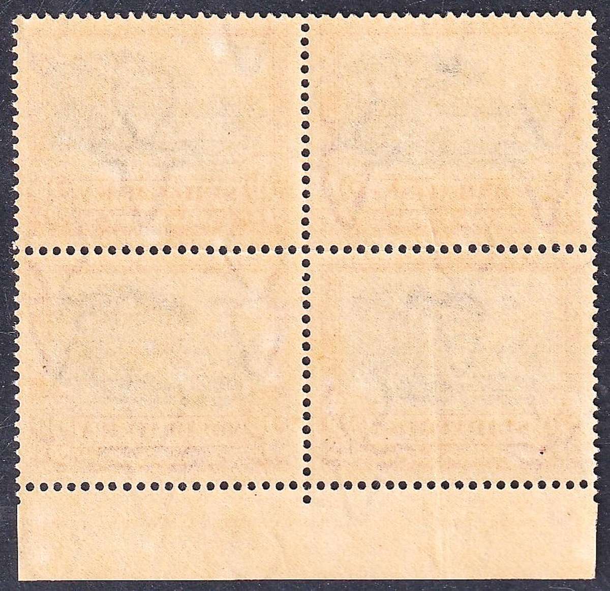 1927 Union 3d London Imprint Block of 4, CC.34 UMM(**)  @ CV  R3,000