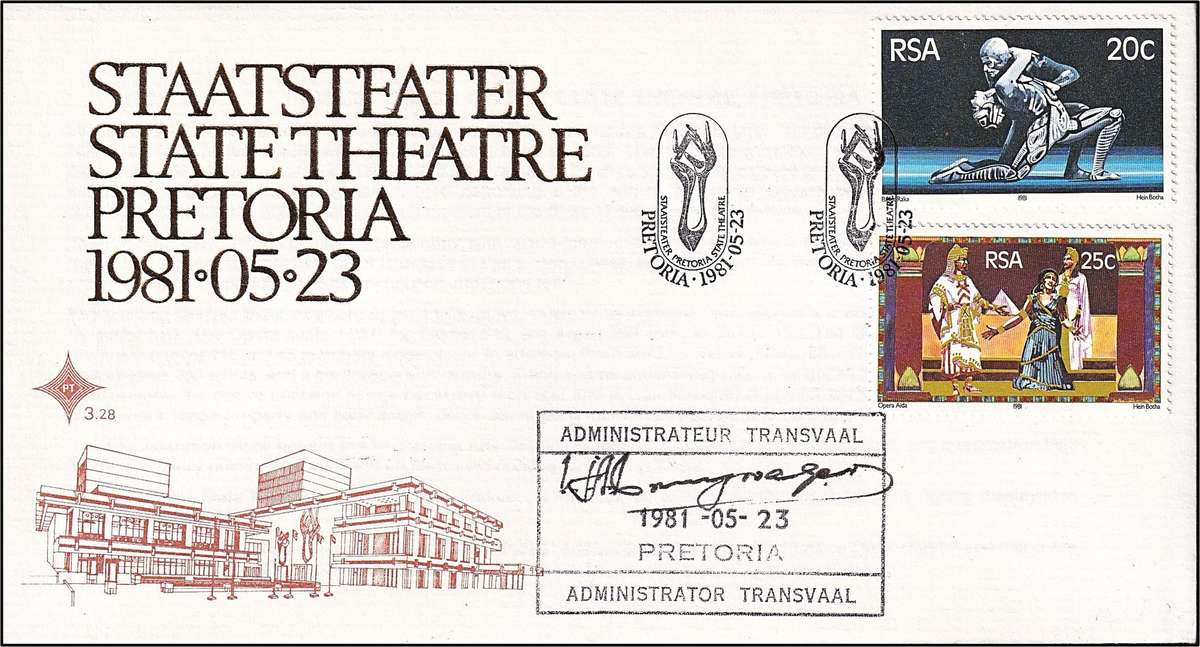 1982 RSA FDC.3.35, Signed by SANTA National Chairman, P.H. Anderson