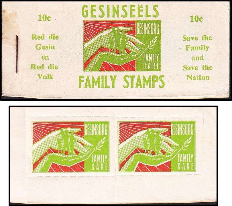 RSA Family Stamps Unexploded Booklet - Save the Family and Save the Nation
