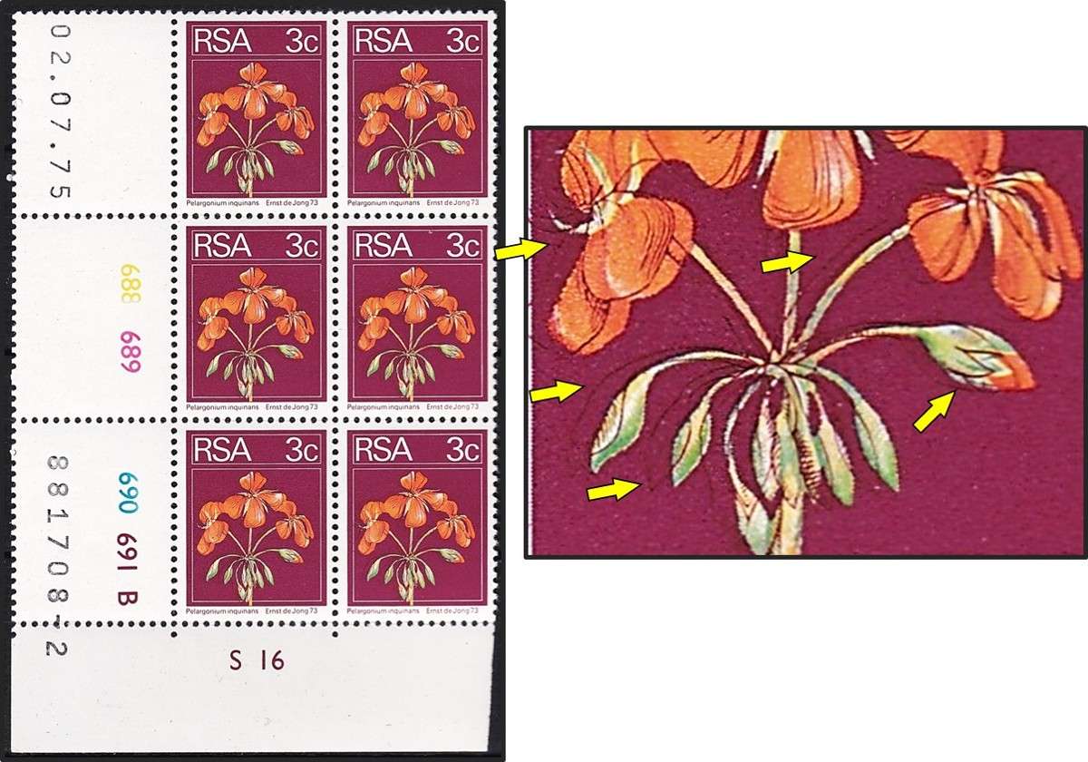 1974 RSA 3c UMM(**) Control Block with Flaw - Large Outline Shift to the Left
