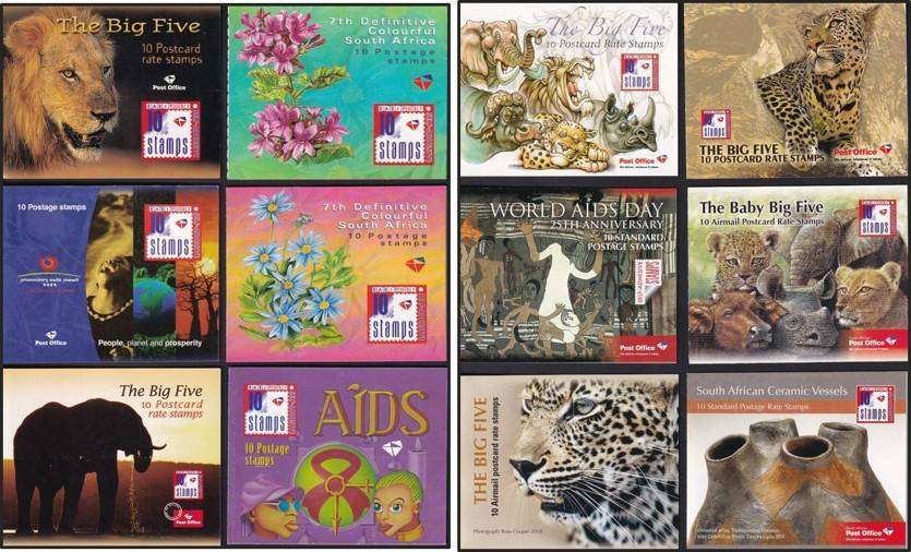 2000/2017 RSA Small Format Self-Adhesive Booklet Selection x 12 @ CV  R3,130