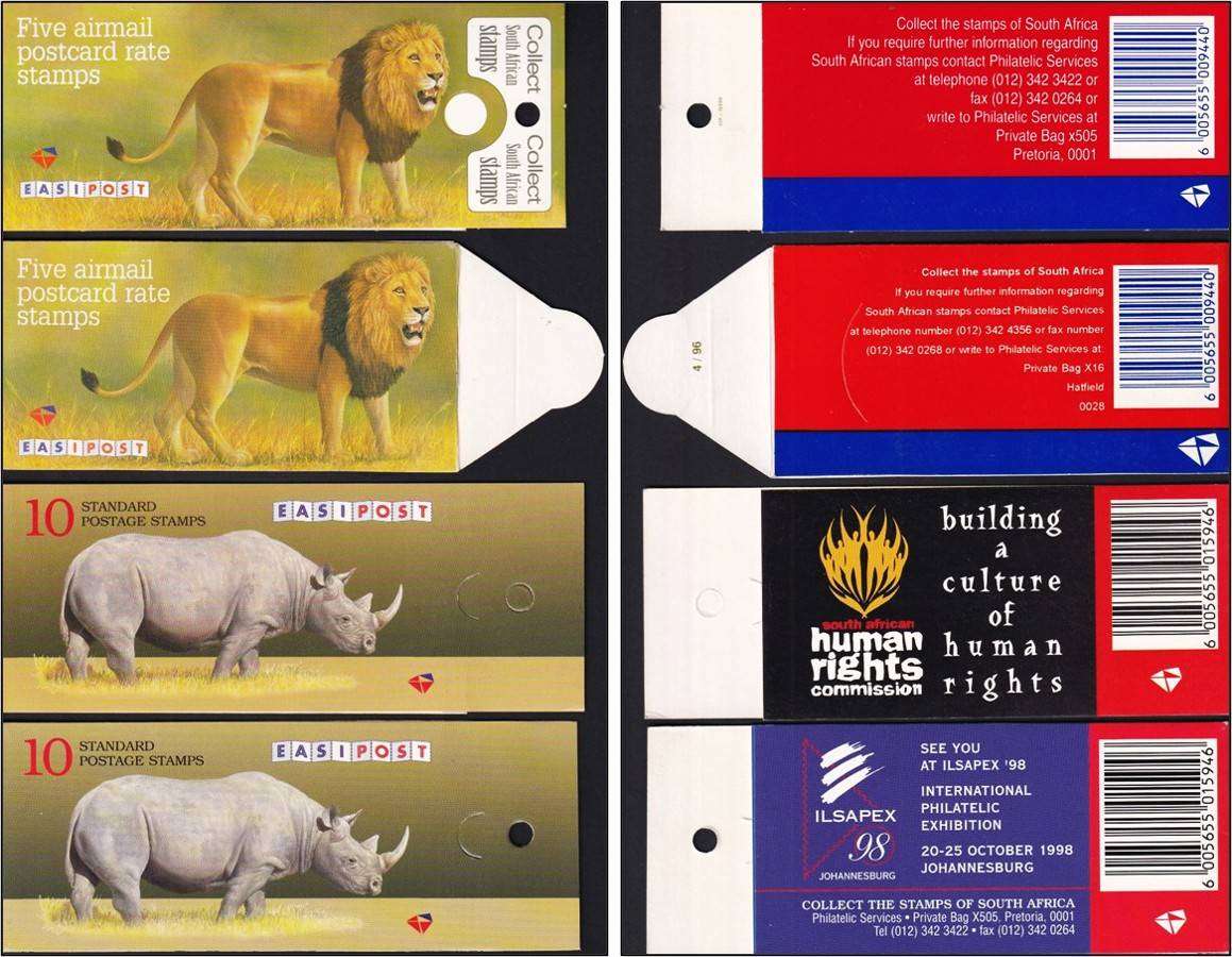 1993/1997 RSA Rhino & Big 5 Booklets (10 x All Different)  @ CV  R1,410