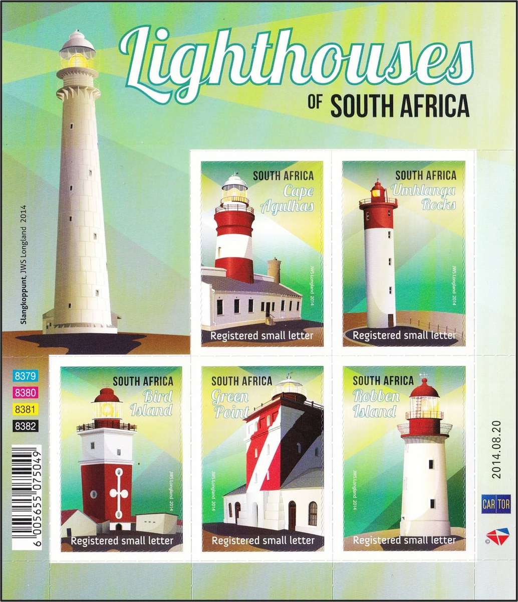 2014 RSA Lighthouses UMM(**) Minisheet  @ R950