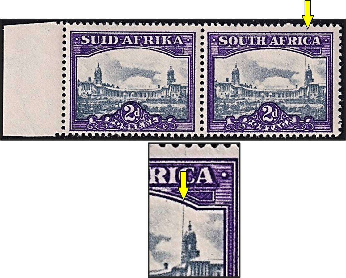 1945 Union 2d UMM(**) CC.106b UHB Var.27 - Vertical Line from Right Tower