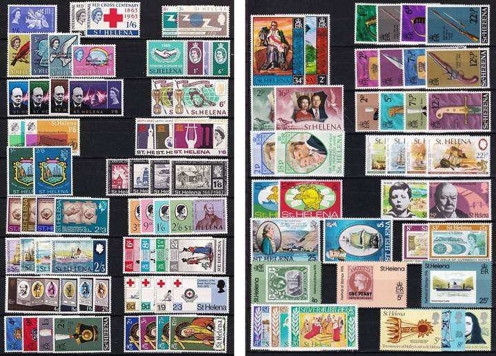 1963-1977 St Helena MM/UMM Sets & Issues (Almost Complete)  @ CV  R1,250+