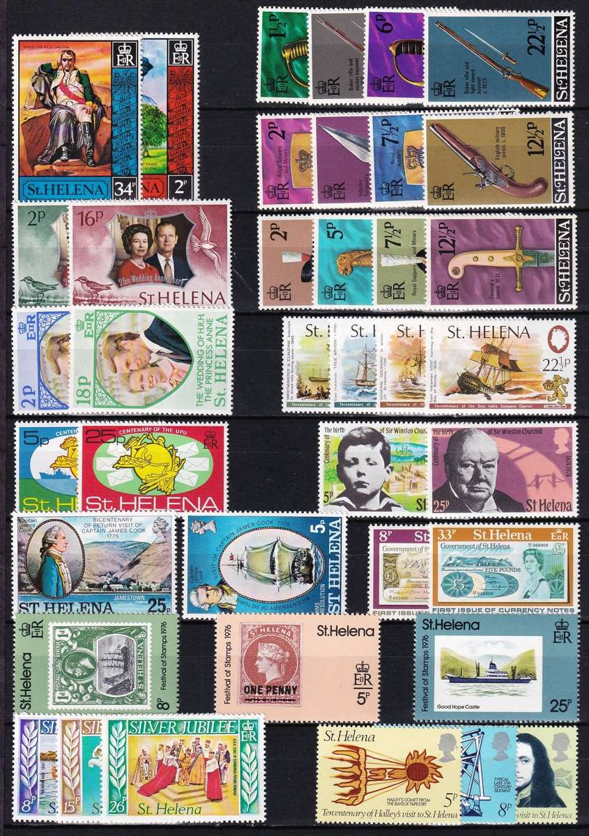 1963-1977 St Helena MM/UMM Sets & Issues (Almost Complete)  @ CV  R1,250+