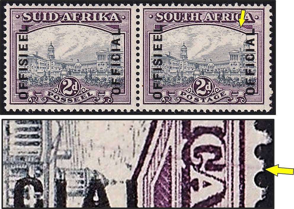 1944 Union 2d Official UMM(**) Variety - Purple Slash Right of Left Tower