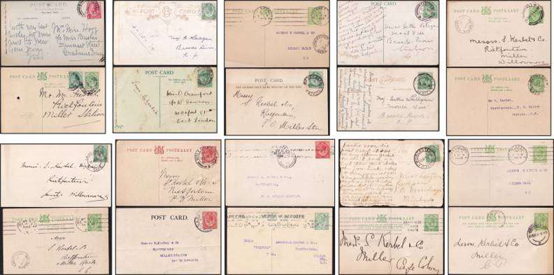 20 x Union King's Head PCs - Glencoe, Ceres, SA-Rail, De Wetsdorp etc Great Study Lot!
