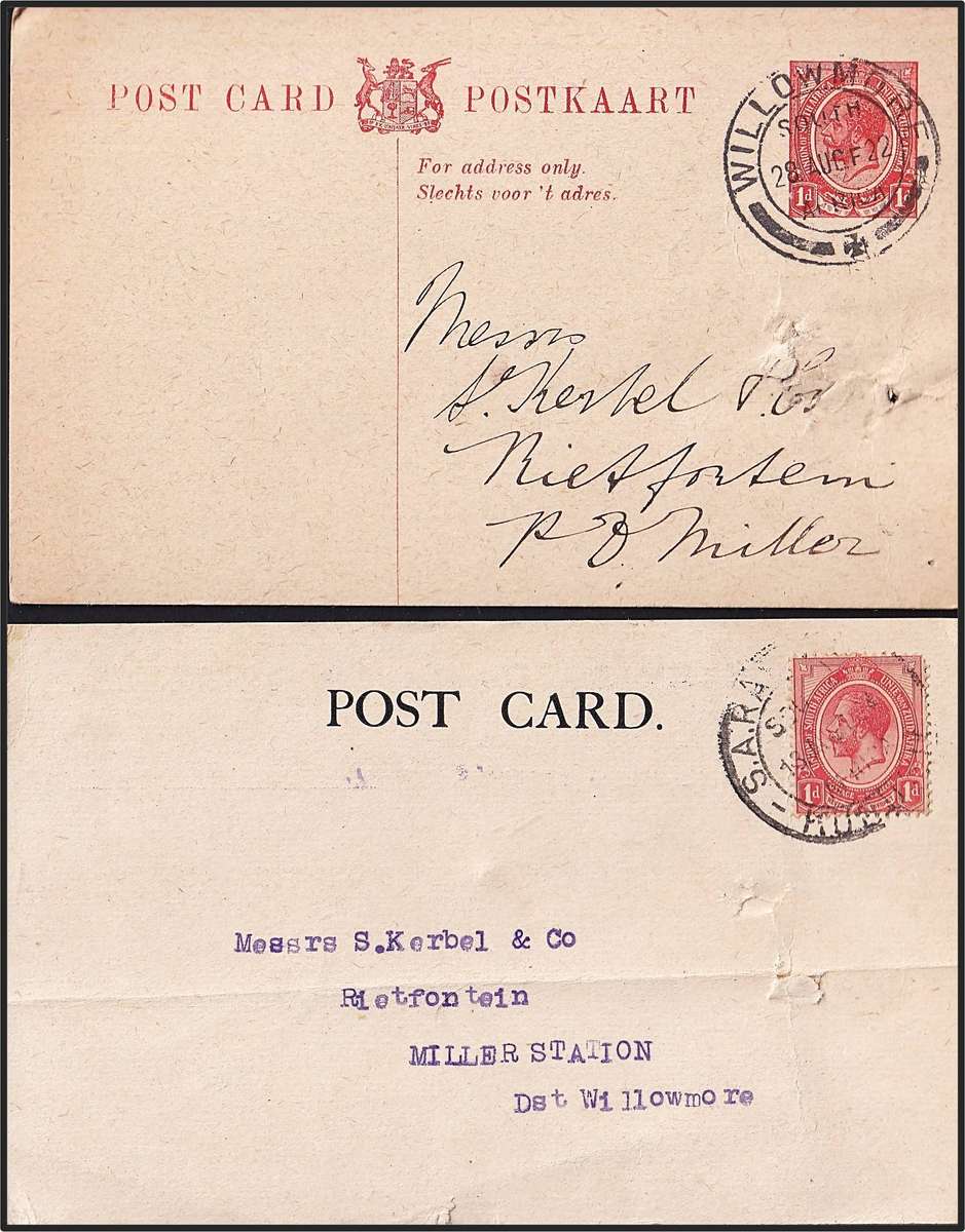 20 x Union King's Head PCs - Glencoe, Ceres, SA-Rail, De Wetsdorp etc Great Study Lot!