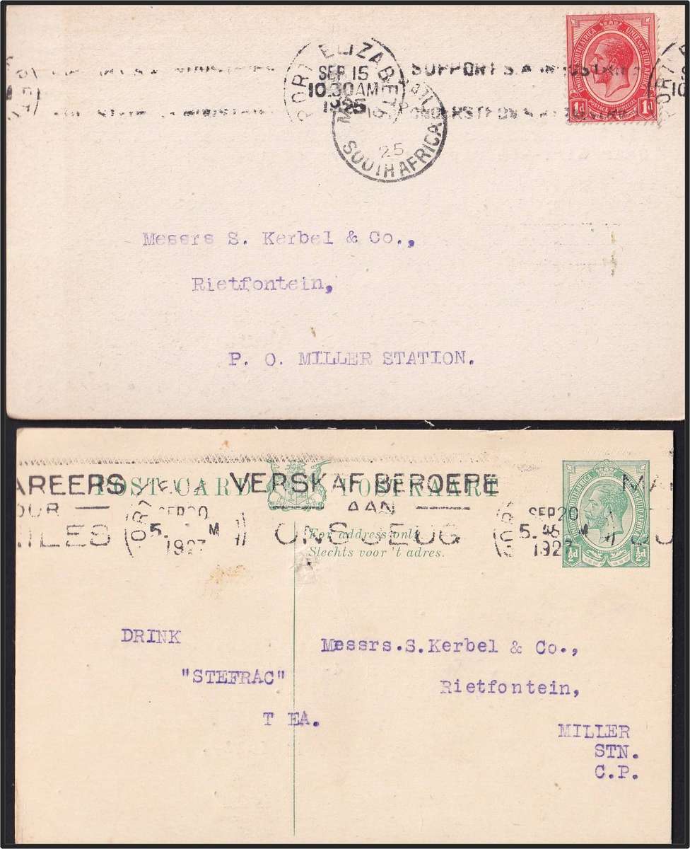 20 x Union King's Head PCs - Glencoe, Ceres, SA-Rail, De Wetsdorp etc Great Study Lot!