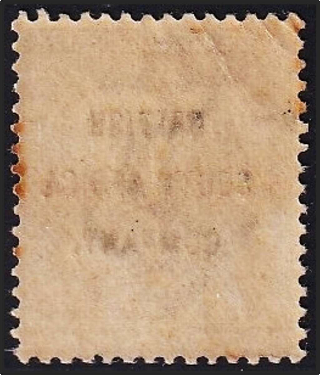 1896 BSAC 2d MM(*)(Toned Perfs) - Double Overprint & Slugmark - Interesting Item!