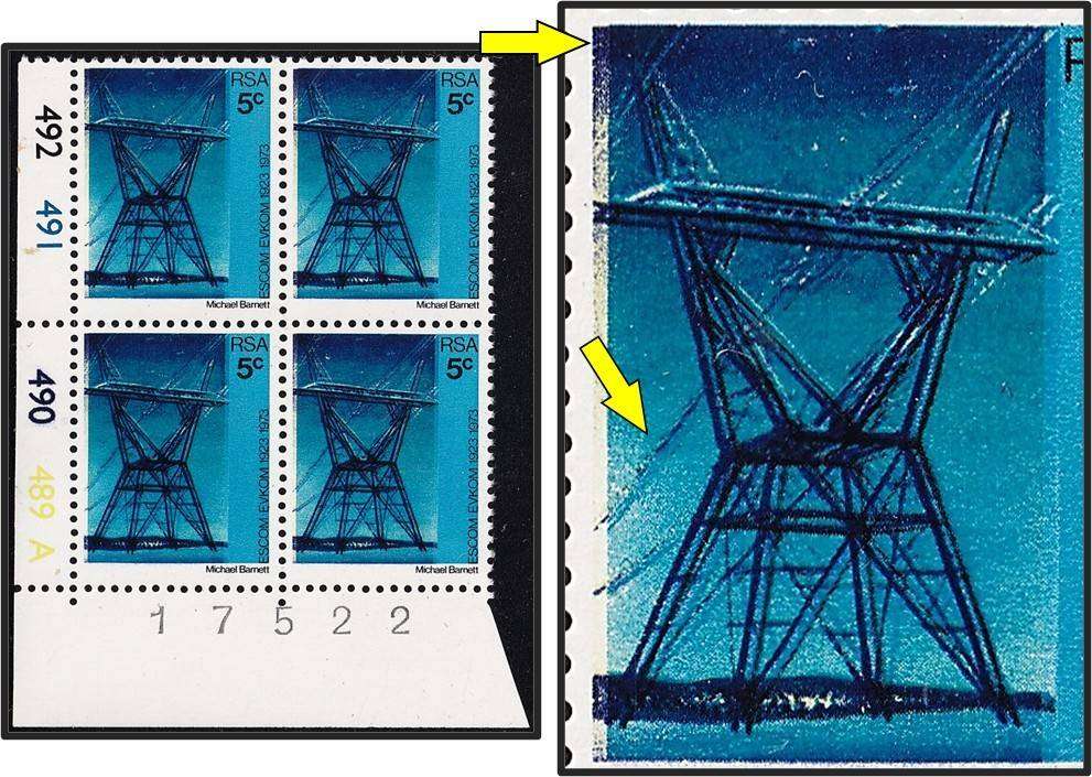 1973 RSA 5c ESCOM UMM(**) Control - Colour Shift/Double Pylons